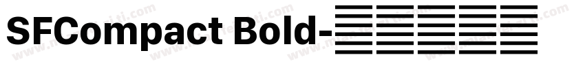 SFCompact Bold字体转换